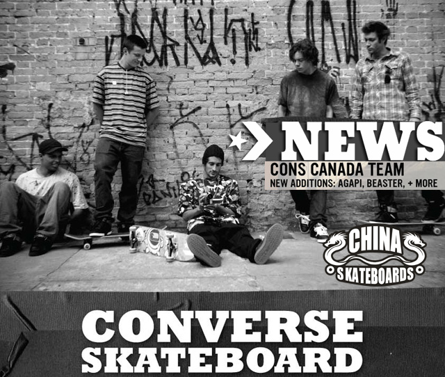 Converse大举扩建旗下加拿大滑板团队