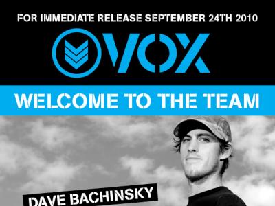 Dave Bachinsky加入Vox footwear