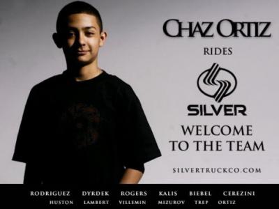 Chaz Ortiz加入Silver Trucks