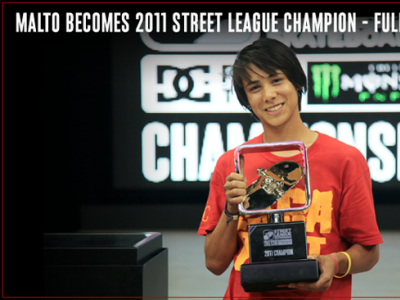 Sean Malto荣获2011 Street League Championship冠军