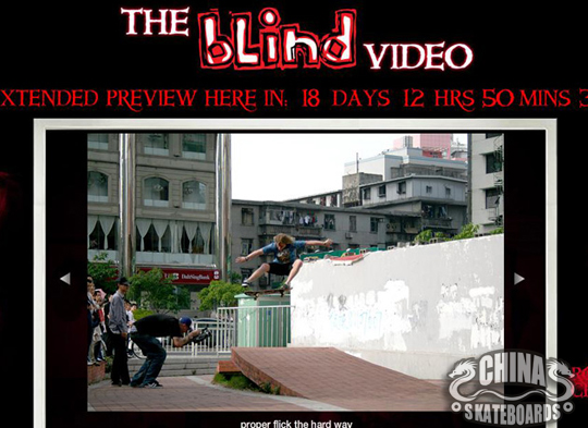 “The Blind Video”迷你网页上线