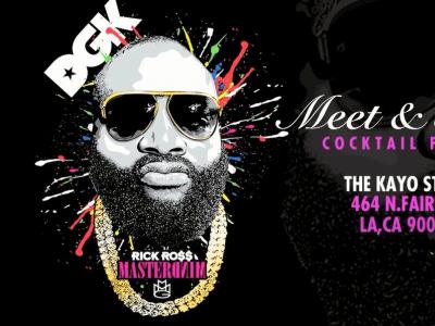 说唱歌手Rick Ross DGK粉丝签名见面会