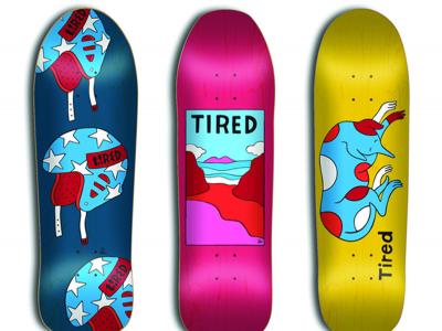 当代艺术家 Parra自创荷兰新滑板品牌 Tired滑板 发布