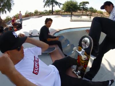 Trannies -滑手Brad McClain 和 Charlie Blair轻松征服Moorpark