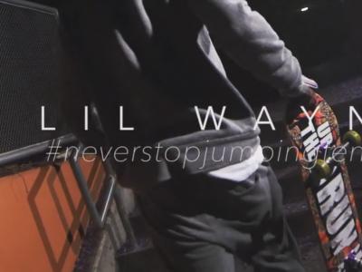 说唱歌手 Lil Wayne 街滑视频