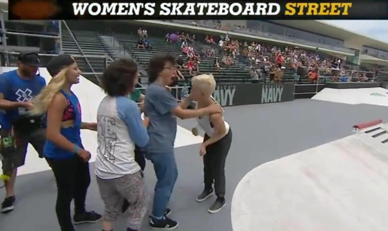 X-Games2014 奥斯汀 滑板 街式 道具 女子组 决赛 视频 板女