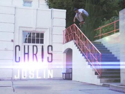 和Chris Joslin一起热身