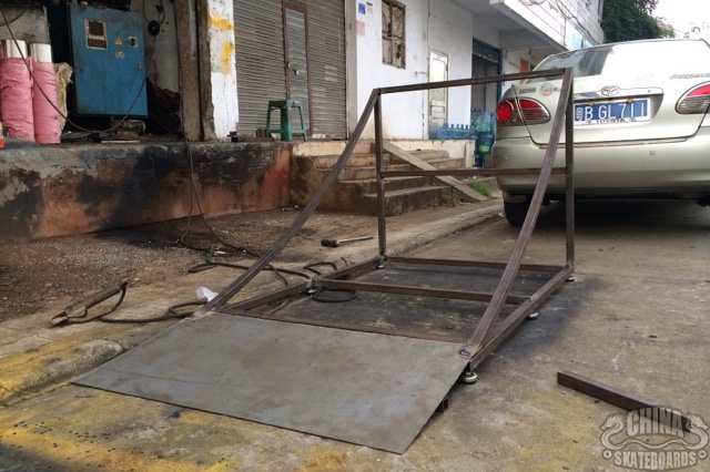 滑板店 道具 制作 弧面 Launch Ramp 抛台