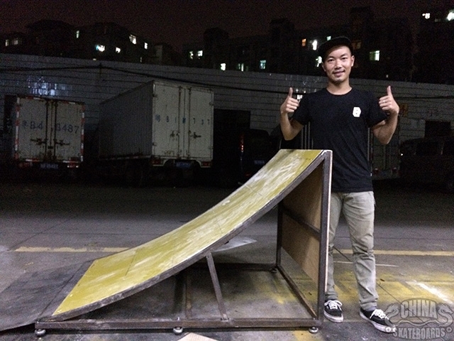 滑板店 道具 制作 弧面 Launch Ramp 抛台