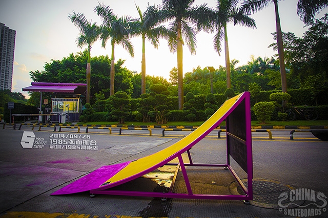 滑板店 道具 制作 弧面 Launch Ramp 抛台