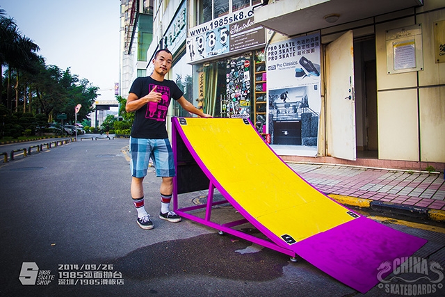 滑板店 道具 制作 弧面 Launch Ramp 抛台
