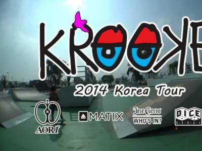 KROOKED 2014韩国滑板tour视频