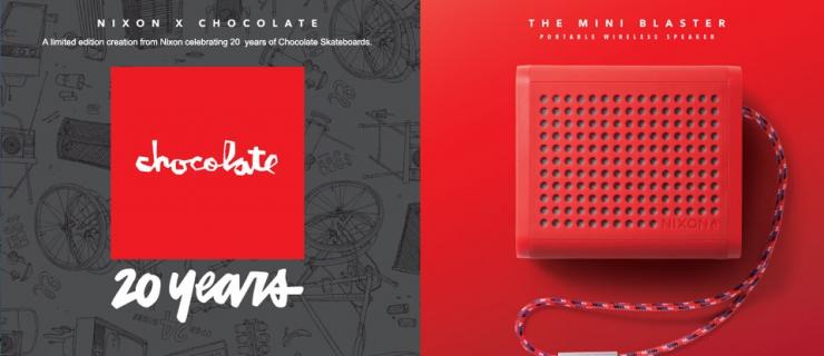 20周年-Nixon X Chocolate发布限量合作款迷你蓝牙音箱