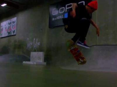 Berrics板场：Luan Oliveira 日常动作练习慢镜头