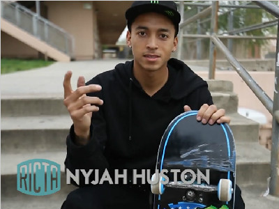 Nyjah Huston拍摄Ricta新款Slix滑板轮宣传片