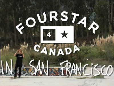 Fourstar加拿大滑板团队造访旧金山