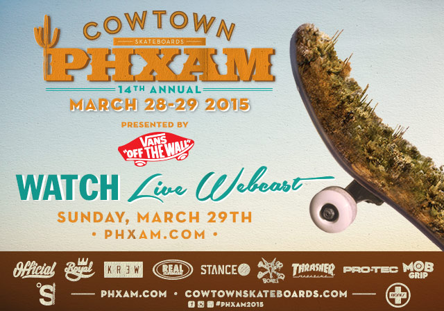 Vans为你呈现Cowtown第十四届年度滑板盛事PHXAM