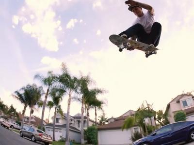 那一跃的风情--Ryan Gallant街边滑板秀惊人跨度