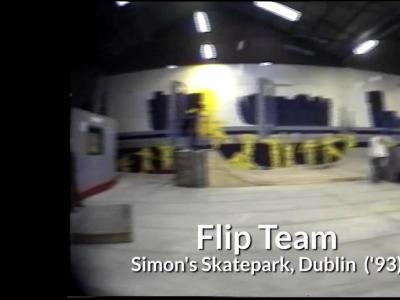 1993年Tom Penny, Geoff Rowley等传奇Flip Team队员生素材片段