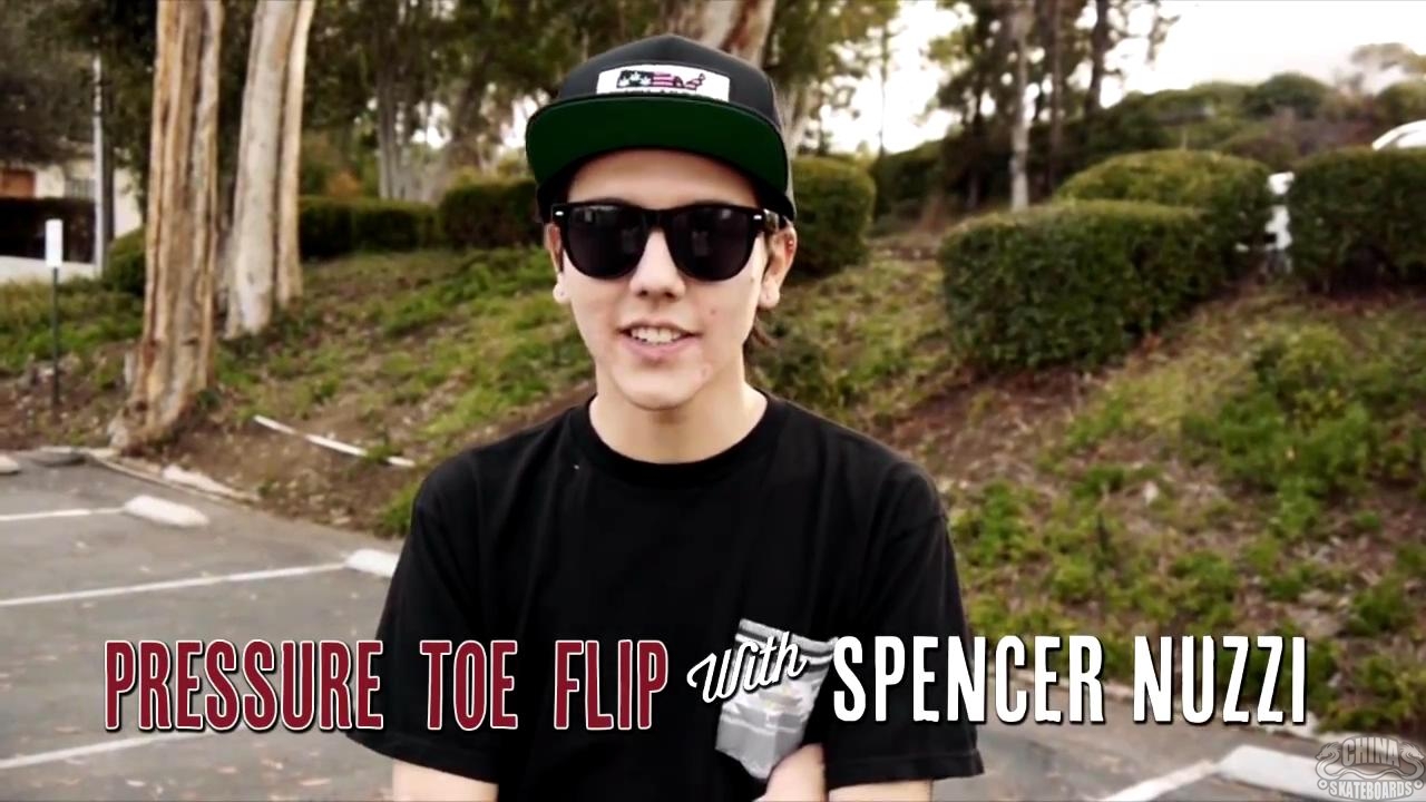 滑板 动作 教学 Spencer Nuzzi Pressure Toe Flip