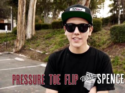 【滑板动作教学】 Pressure Toe Flip