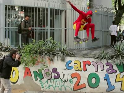 一万滑手不算多，巴西圣保罗滑板日视频