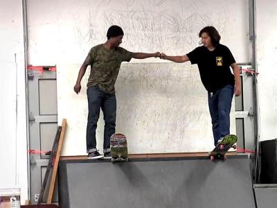 异母滑板兄弟 Franky Villani & Tre Williams 玩转TWS板场