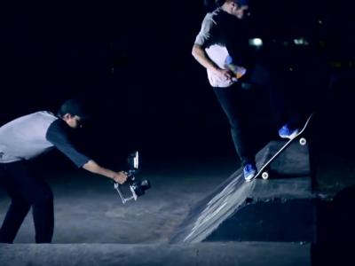 Etnies：巴西瓜鲁柳斯滑手 Mario Hermani  夜滑Cecap板场