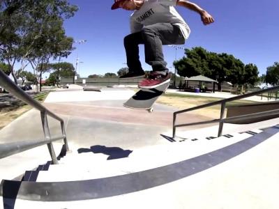 滑板拍摄教程：如何用鱼眼拍摄滑手下楼梯镜头