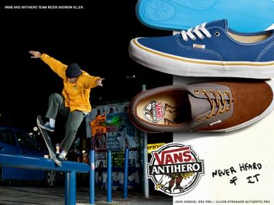 滑板品牌Antihero与Vans再度携手