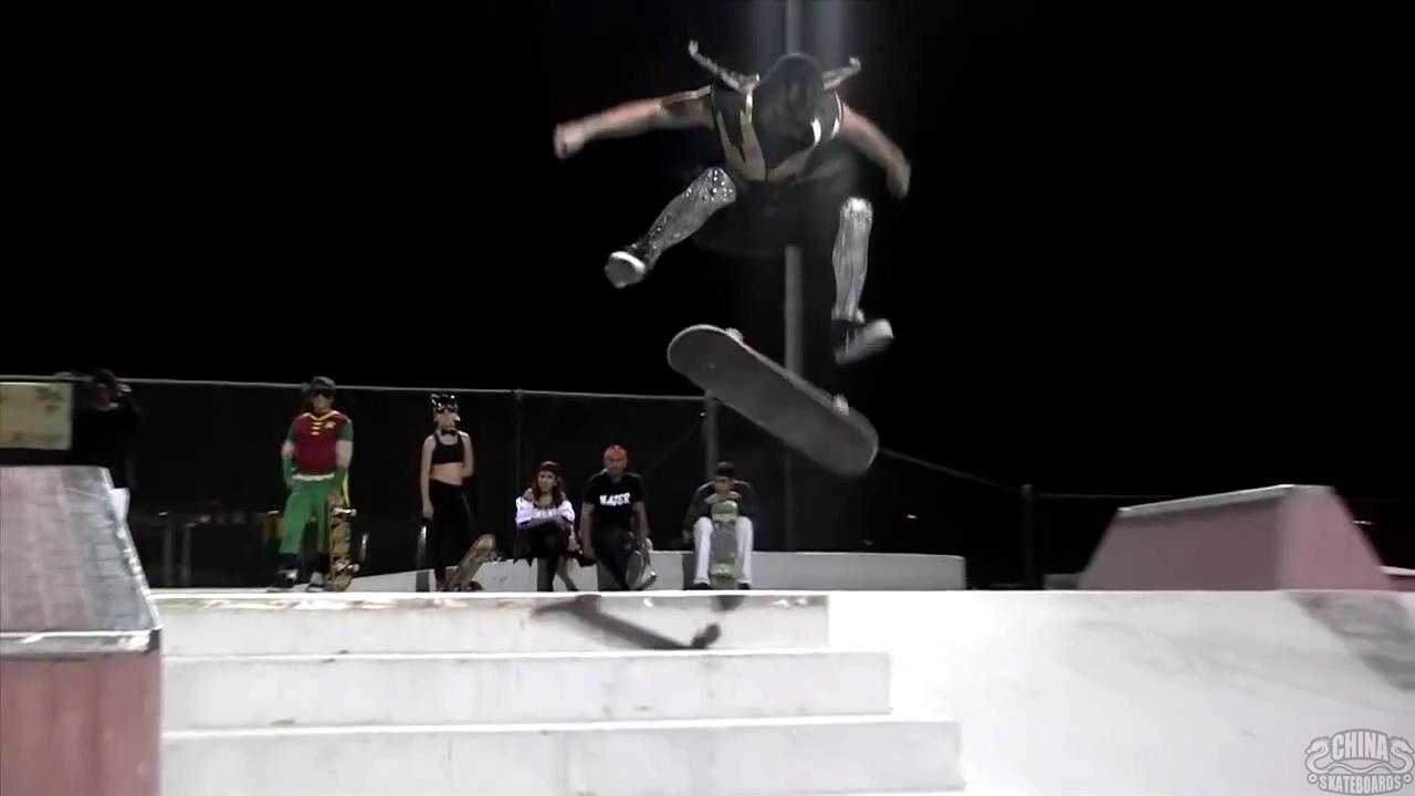 动作 滑板 教学 Frontside Flip Diego cepeda