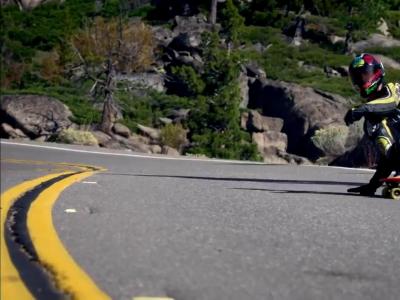 奥地利红牛：美国唐纳山口食人谷亡命长板冲山