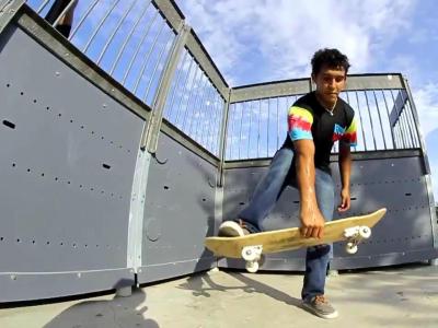 【滑板动作教学】 Boneless 360 -- Robby DeLeon