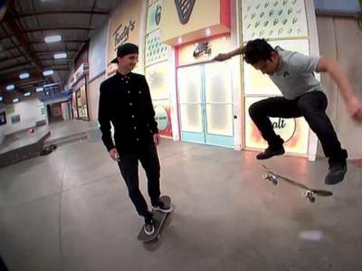Paul Rodriguez & Shane O'Neill 两巨头Berrics板场忍者训练！