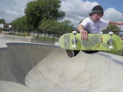 唯美滑板慢镜头影片：Brad McClain 滑在Ojai 板场