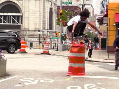 Volcom 滑板队纽约市滑板的午后