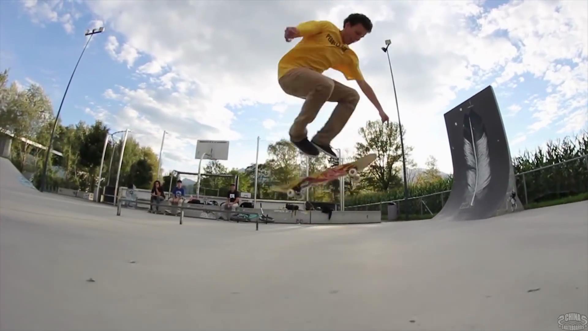 【滑板动作教学】tre double flip pretzel