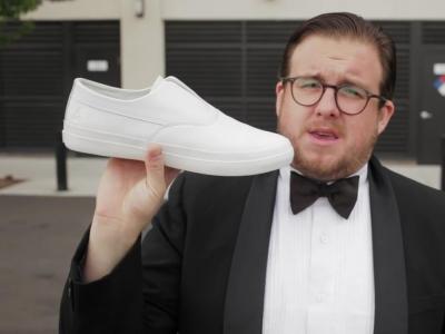 小胖Matt Price 穿超有风格的Huf Slip-on踢100个尖翻