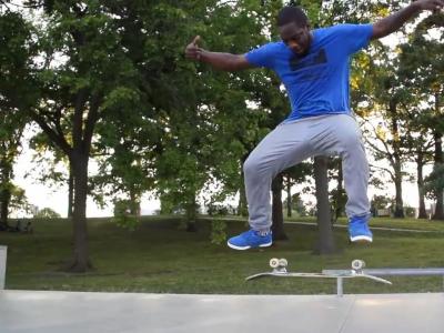 滑板慢动作课堂-Simon Lambey教你Nollie late kickflip 