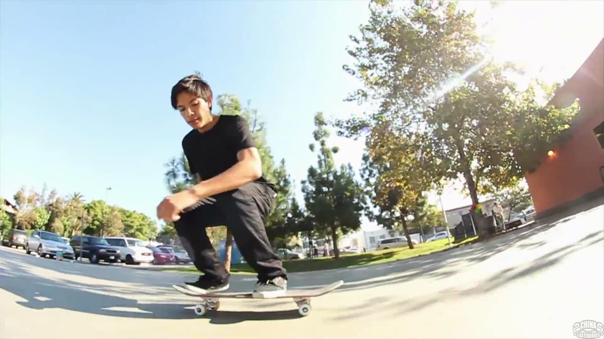  滑板 动作 教学 Switch Frontside Double Heelflip