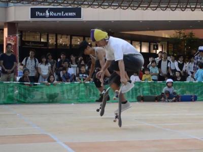 日本滑手Moichi Suzuki & Masahiro Fujii同步自由式比赛片段