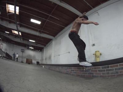 肌肉男Brandon Bieble私人板场：AMFD最新滑板剪辑