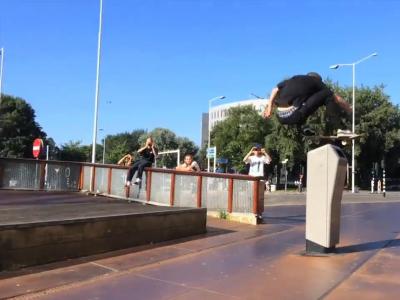 Bru-Ray:荷兰少强滑板少年Daan Van Der Linden意外成Pro庆祝之旅