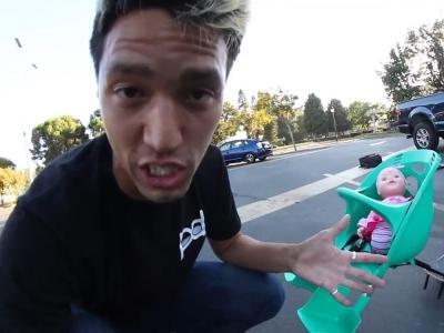 板爹带娃神器，滑板婴儿“安全”椅