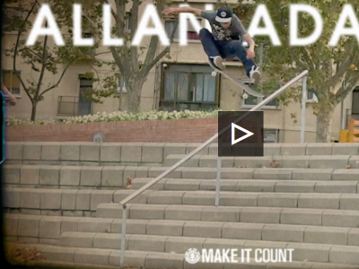 Element 「Make It Count」获胜选手Allan Adams巴塞罗那Tour滑板片段