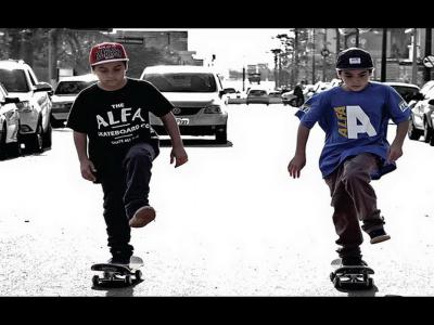 滑板双雄，巴西9岁双胞胎兄弟Frederico Silva & Henrico Silva 