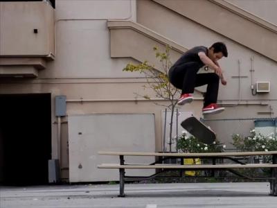 Girl & Chocolate弟兄们的周末：滑翻空空的校园后院