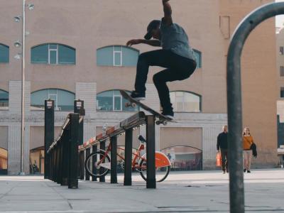 滑板天堂巴塞罗那：Macba广场高清慢动作合辑