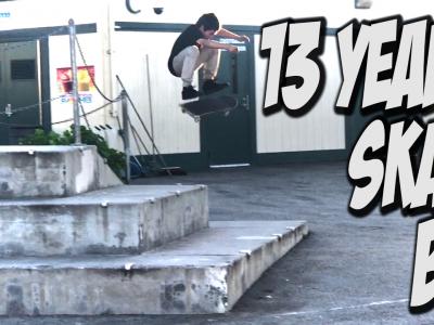 NKA：13岁小滑手Orlando Garcia，轻松征服大三级台阶