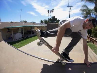 超羡慕！Brad McClain自家后院的木制Mini Ramp